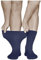 vitsocks Men's Extra Wide Top Loose Fitting Diabetic Socks (3 PAIRS) Swollen Feet Ankles Legs, navy blue, 12.5-15.5