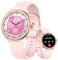Smartwatch Damen 1,27 Fitnessuhr mit Telefonfunktion 24H Pulsuhr SpO2 Schlafmonitor Menstruationszyklus 110+ Sportmodi Schrittzähler Kalorien Fitness Tracker IP68 Smartwatch Rund für iOS Android