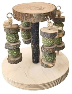 TEMOOUES Rongeurs Broyage Collations Mâcher Fournitures De Formation Boule D Naturelle Jouet Molaire pour Animal De Compagnie Hamster Déchirement Meulage Petit Animal Jouet À Mâcher