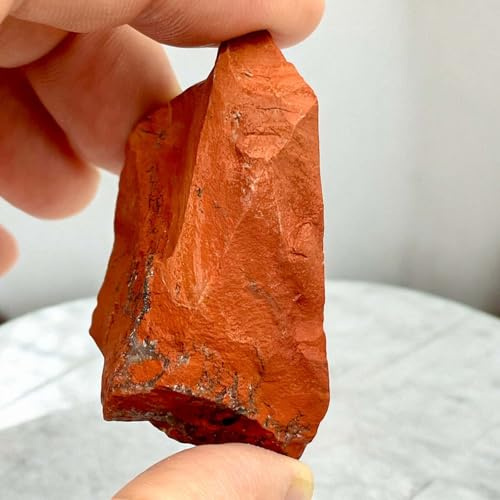 arana's® - Piedra de bolsillo JASPE ROJO en bruto 3-5 cm - Protégete, amuleto de la suerte - Piedras y cristales naturales de sanación (Jaspe Rojo)