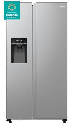 Hisense PureFlat American Fridge Freezer - Stainless Steel - D Rated