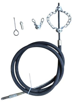 Fenteer Desatascador de desagües con cable, limpiador de tuberías con taladro, herramienta flexible para desatascar fregaderos, desatascador de desagües para, 3 Metros