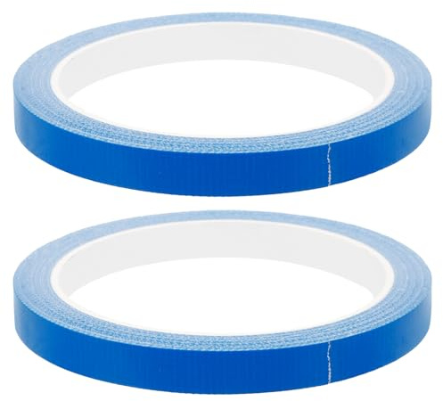 BRIGHTFUFU Nastro Adesivo Protettivo per Bordo Racchetta da Ping Pong 2 Pezzi 10 M X 1 Cm Blu, Striscia Flessibile Resistente ai Raggi UV per Protezione Bordi Racchette da Tennis da Tavolo