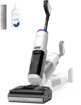 Tineco Aspiradora Inalámbrica Floor One S7 Stretch Turbo para Húmedo y Seco, 110 Minutos de Autonomía, Autolimpieza Flashdry a 85°C, ReverseScrub para Manchas Difíciles, Modo Silencioso para Mascotas