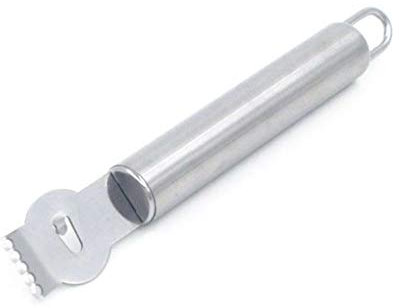 Resistente in Acciaio Inossidabile Limone Zester Grattugia con Il Ciclo d'attaccatura Arancio Lime Kitchen Peeler Strumenti