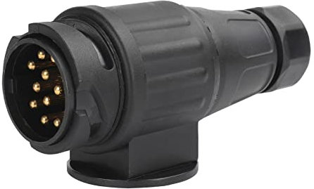 AOHEWEI Enchufe de Remolque de 13 Pines - Conector de 12V 13 Polos para Caravana, Cableado Eléctrico Adaptador Convertidor de Barra para Vehículo, Camión, RV, Barco