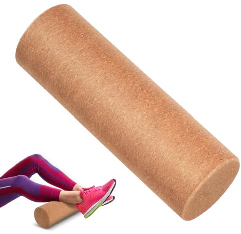 Yoga Blocks Cork Roller Fitness Yoga Roller Exercise Physical Exercise Deep Tissue Muscle Massage Portable Yoga Cylinder Back Bend Training for Legs Back Muscles