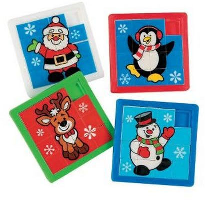 Pack of 4 - Christmas Slide Puzzles