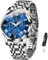 Taxau Männer Business Uhren Edelstahl Luxus Männer Chronograph Uhren Römisches Zifferblatt Klassische Männer Armbanduhr Wasserdicht Leuchtend mit Datum Reloj para Hombre