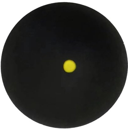 Single Point Squashbälle, Sport Squashbälle | Sport Squashball | Single Yellow Dot Gummi Sport Squashball | Tragbare Squashausrüstung, Schlägerbälle für eine Cont