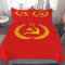 Rodths Bettwäsche 135x200 Flagge Der Sowjetunion Bettbezug 135 x 200 2er Set, Weiche Microfaser Sommerbettwäsche mit ReißVerschluss, 1 Kissenbezug 80x80 cm, Bügelfreie Weich Bettdeckenbezug