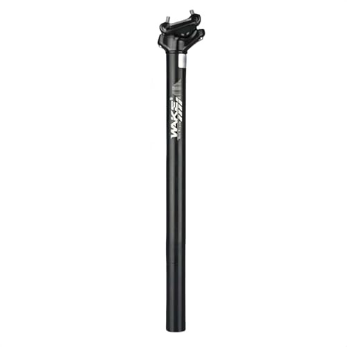 Trkimal aluminiumlegering cykel sadelstöd 27,2 mm 30,9 mm 31,6 mm, 400 mm justerbart cykelsadelstöd för mountainbike vägcykel MTB BMX (svart, 30,9 mm)