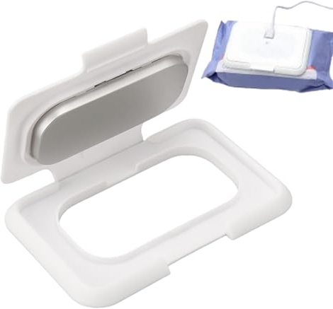 Wipe Warmer Pad, Kids Warm Wipes Case, Heating Pad with Recharge Feature, Moist Wipe Storage Container, Care Case with Minimal Design, Cleaning Supply for Nursery Vehicle