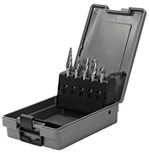 YUFUTOL Carbide Burrs for Aluminum - 5pcs Aluma Cut Carbide Rotary Burr Files Set 1/4(6.35mm) Shank for Die Grinder Drill,Metal Carving,Polishing,Engraving, Drilling