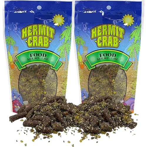 Needzo Hermit Crab Food, Natural Supplies and Necessities for Pets, Resealable Bags, 2 Ounces (Pack of 2)