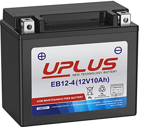 UPLUS YTX12-BS Motorcycle Battery AGM Maintenance Free