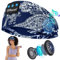 TPfocus Auriculares para Dormire Arms Auriculares Bluetooth Regalo Hombre y Mujer,Sleep Headphones Sonno Banda Deportiva Inalámbrico Recargable Bluetooth Dormire (Impreso-Cyan)