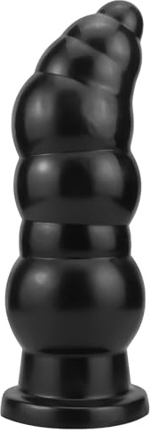 BDSMAGE Large Butt Plug Anal Plug Anal Beads with Strong Suction Cup, Anal Expander Masturbation Anal Massager Erotic Sex Toy for Women Men (Black)