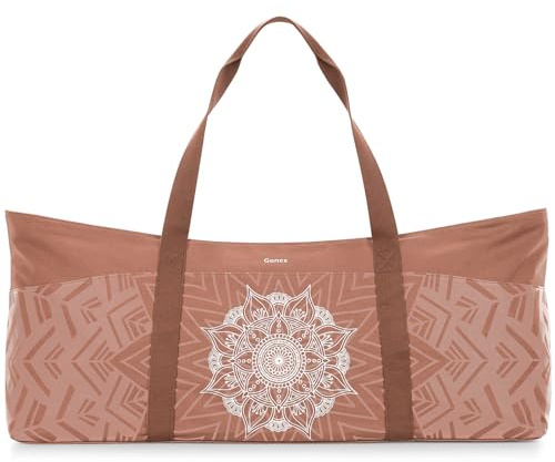 Gonex Borsa Tappetino Yoga Donna 60L Borsa Palestra Porta Tappetino | Tela resistente, lavabile in lavatrice, adatta alla maggior parte dei tappeti, grande apertura accesso rapido