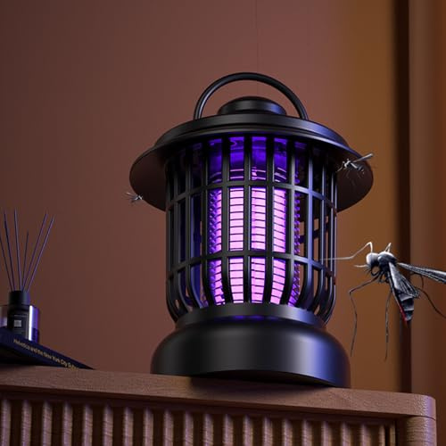 Elektrisk insektsbekämpare, mygglampa, myggfälla, myggskydd med LED-ljus, flugfälla, elektriskt myggskydd, för myggor, mal, fluga, spindlar (1)