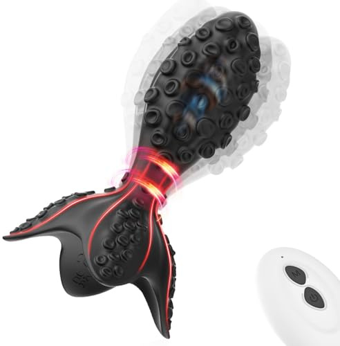 Qhysin Analvibratoren für Mann Prostata Stimulation Männer Buttplug mit 360° Rotations & 7 Intensiv Vibrationsmodi Analplug Anal Vibrator mit Fernbedienung Dildo Sex Spielzeug die Männer Frauen Paare