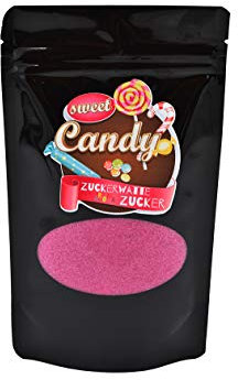 Hopser Food Fun Azúcar aromático de color para algodón de azúcar, máquinas de algodón de azúcar, palomitas de maíz, decoración (200 g, frambuesa)