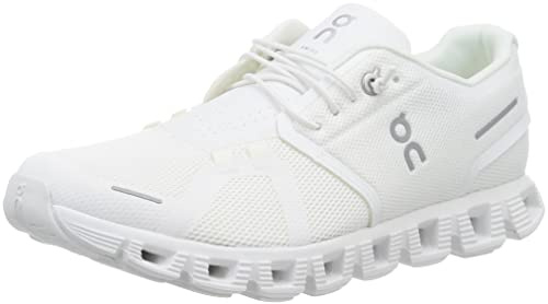 On Mens Cloud 5 Textile Synthetic All White Trainers 12 UK