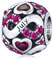 Juli Geburtsstein Charms 925 Sterling Silber Liebesherz Charm Bead passend für Pandora Charm Armband mit Zirkonia, Geburtstag Muttertag Schmuck Geschenke für Frauen Mädchen