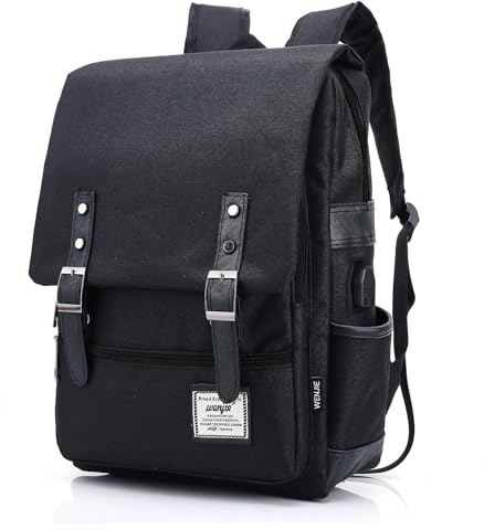 HASAGEI Mochila Unisex de Lona Mochila del Ordenador Portátil Escolar Vuelta al Cole