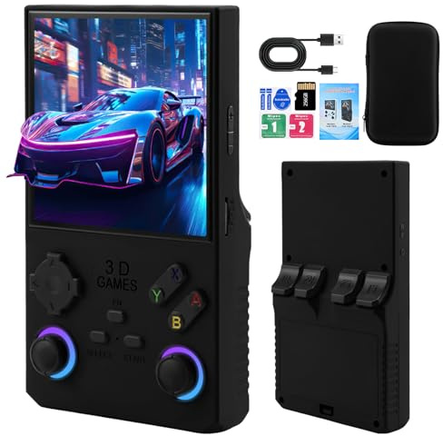 2026Newly Upgraded V40 MAX Retro Handheld Game Console with 256G Built-in 20000+ Classic Games, 4.0 Inch 4K HD IPS Screen Open Source Linux System, 4000mAh Battery, Portable Pocket Video Game Console