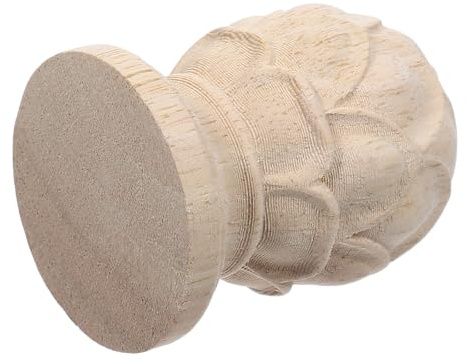 OSALADI Artesanías en Madera Remates de Piña Tallada Estilo Europeo, Accesorios para Decoración de Escaleras y Muebles en Ambientes Residenciales