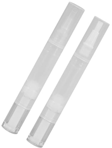 ULTECHNOVO Bolígrafos Vacíos para Aceite de Uñas 2 Unidades Dispensador Giratorio para Esmalte y Cuidado Profesional de Cutículas en Viaje