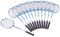 Betzold Sport - Badminton-Schläger-Set - 12 STK. für Anfänger, Federballschläger