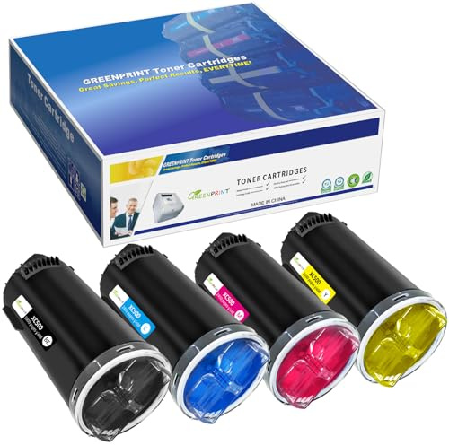 4 Colori Cartucce di Toner Compatibile per Xerox C500 C505 Series (Nero Ciano Magenta Giallo) 5000 Pagine per Nero e 2400 Pagine per CMY per laser Xerox VersaLink C500 C505- L'imballaggio può variare