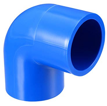 sourcing map Tubo PVC, Codo PVC de 90 Grados de Deslizamiento de 20mm, Conector PVC, Reductor PVC, Reductor Manguera, Azul 10 Piezas