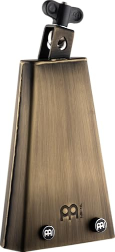 Mike Johnston Groove Bell Cowbell with Magnetic Mutes — NOT MADE IN CHINA — Vintage Steel Finish, 2-YEAR WARRANTY