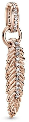 Pandora Sparkling Feather Dangle Charm 789550C01