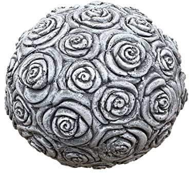 stoneandstyle Boule décorative en pierre résistante au gel et à l'hiver, env. 19 kg Rose