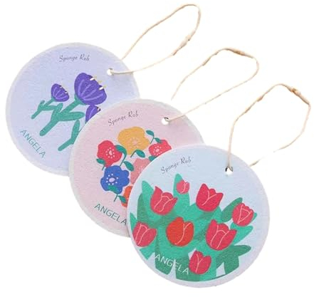 Cartoon Sponge Wipe, Compressed Wood Pulp Cotton, Not Easy To Stain Oil, Kitchen Pot Brush-Random Colors-1cm thick