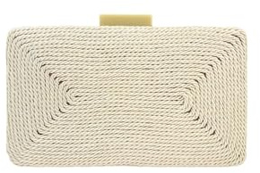 MODELISA - Bolso Clutch Cartera Mano Cadena De Hombro Fiesta Noche Boda Evento Mujer (Beige)