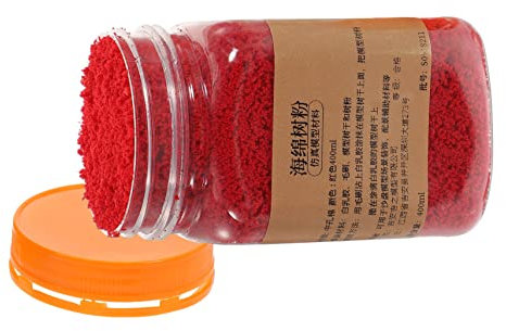 UPKOCH Polvere Di Albero Di Spugna Per Modellismo 400 Ml, Polvere Di Feltro Realistica e Fiocco Sparso Per Decorazione Fai Da Te, Per Scenari Miniatura e Alberi Artigianali