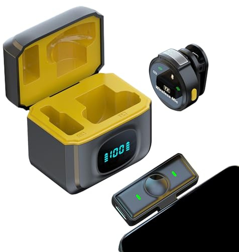 Microphone Pour Le Téléphone - Clip Magnétique Mini, Noise Portable Annuler La Conception De Revers | Enregistreur Audio Sans Fil Léger Pour La Musique De Médias De Musique Filmer En Direct En S