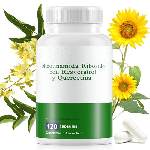 Nicotinamida Ribósido con Resveratrol y Quercetina 120 Cápsulas – Complemento Alimenticio