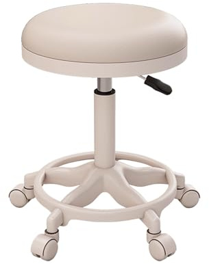 Justerbar rullpall 43–57 cm svängbar köksstol – ErgonDesign för salongskontor och hem – 6 färger tillgängliga mångsidig, bekväm och snygg