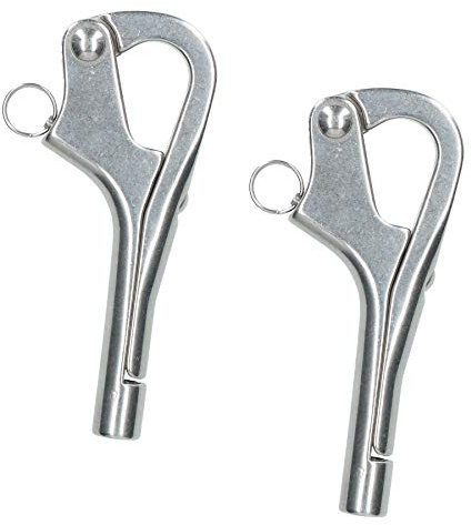 AB Tools 6 Pelican Hook Eye for Boat Guard Rail Marine Grade 316 Stainless Steel 2 PACK