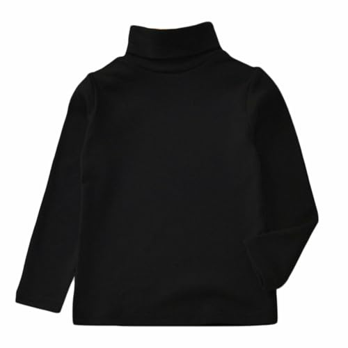 Toocool - Jersey de Cuello Alto para Niña de Felpa Suave con Mangas Largas VKA42, Negro , 8-10