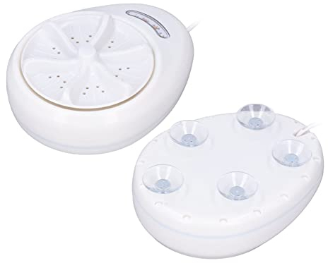 120W Tragbare Mini Waschmaschine, Konischer Wasserfluss Zum Abbau Von Organischen Rückständen, 4 Leise Waschmodi, Erdschlussschutzschalter, Geeignet für Reisen, Ausflüge(EU)