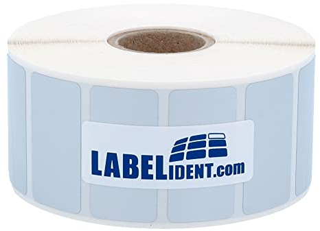 Thermotransfer Etiketten silber - 40 x 20 mm - 2.000 Polyester PET Etiketten für Typenschilder, 25 mm Kern, selbstklebend auf Rolle