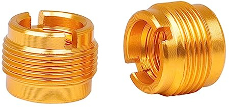 TOYANDONA 2piezas Adaptadores Tornillo Roscado Hembra Macho Para Soporte Pinza Micrófono Accesorios Micrófonos Sujeción