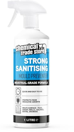 Chemical Trade Store - Mould Preventer Spray | Powerful Mildew Remover, Keeps Mouldy Stains Away From Walls, Tiles, Silicone Seals & More - 1 Litre